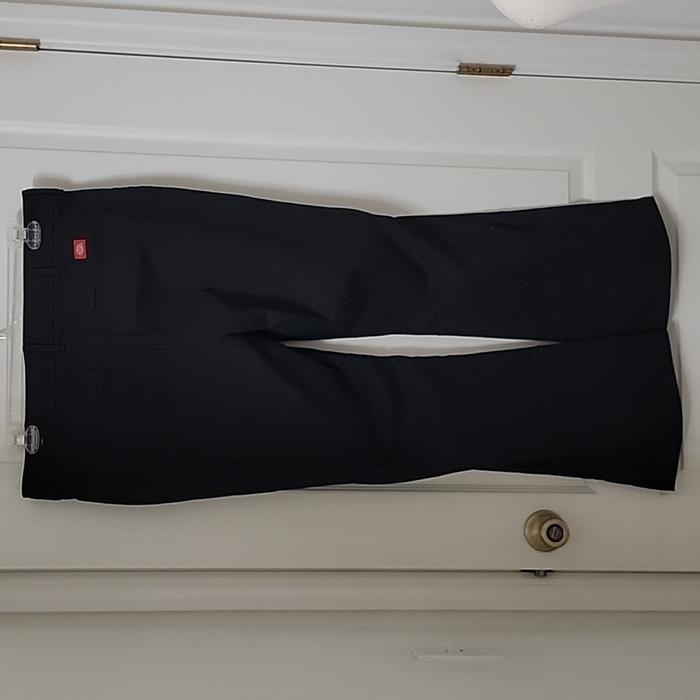 Dickies Size 14S Black Slim Bootcut Twill Stretch Pants, NWOT - Picture 3 of 16